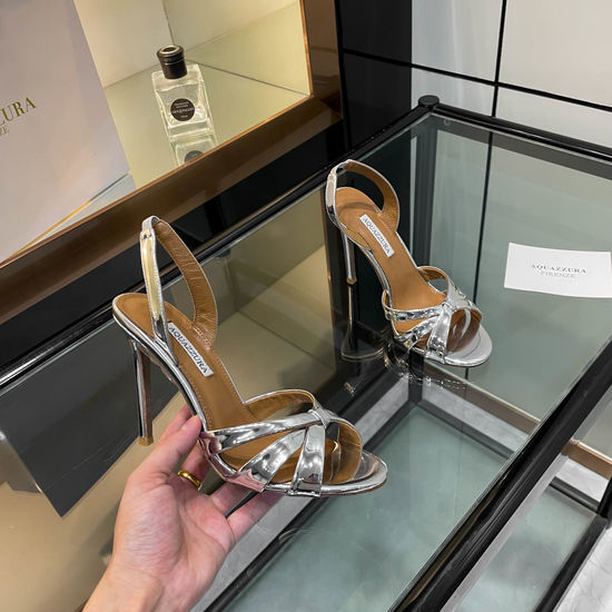 Aquazzura Elegant Cross Strap Platform High Heel Sandals
