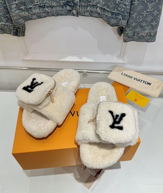 Louis Vuitton LV Exclusive Design Wool Slip-on Loafers with Custom Sole