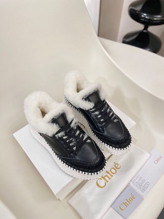 Loewe Soft Leather Comfortable Casual Platform Sneakers