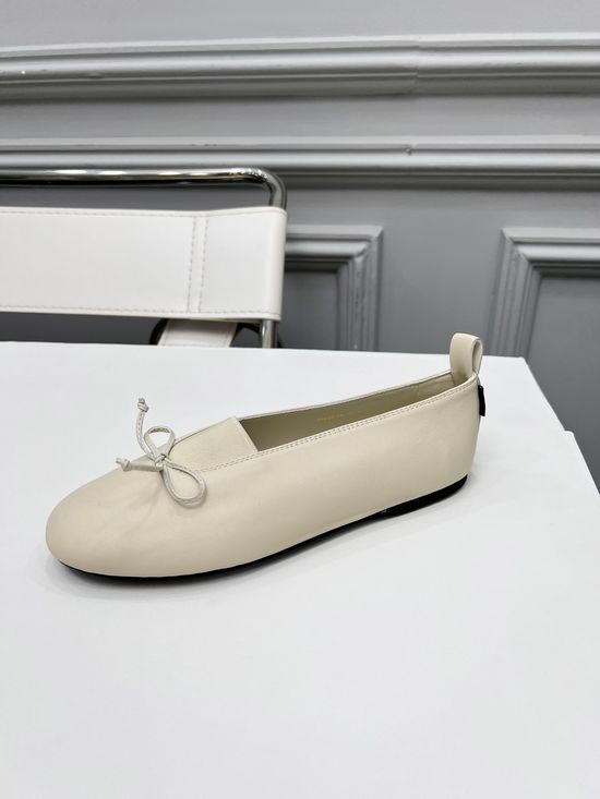 Miu Miu Soft Bowknot Mary Jane Leather Comfort Flats