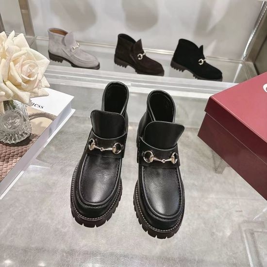 Gucci 4 Inch Nubuck Leather Casual Short Boots