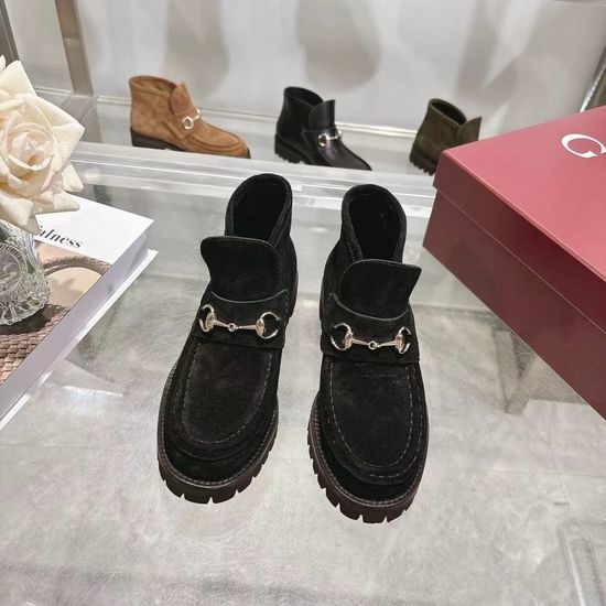 Gucci 4 Inch Nubuck Leather Casual Short Boots