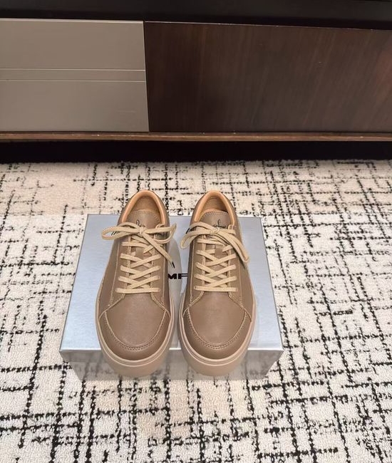 SMFK Cross Flower Thick Sole Casual Leather Derby Shoes