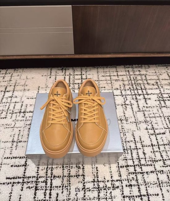 SMFK Cross Flower Thick Sole Casual Leather Derby Shoes