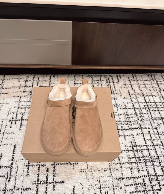 UGG Wool Lined Thick Sole Slip On Comfort Loafers