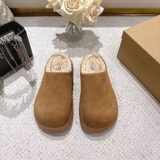 UGG Thick Soled Fuzzy Warm Slip On Shoes