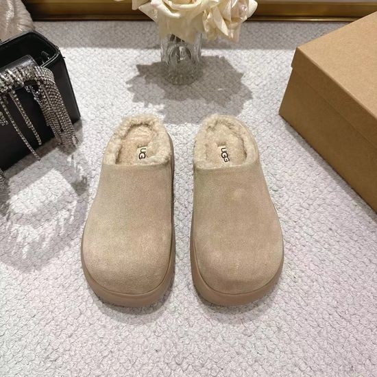UGG Thick Soled Fuzzy Warm Slip On Shoes
