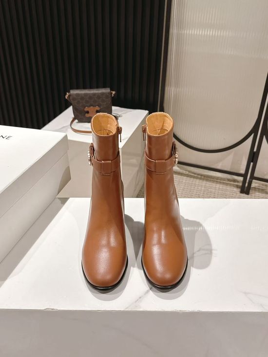 Celine Vintage Retro Knee High Boots With Non-slip Sole