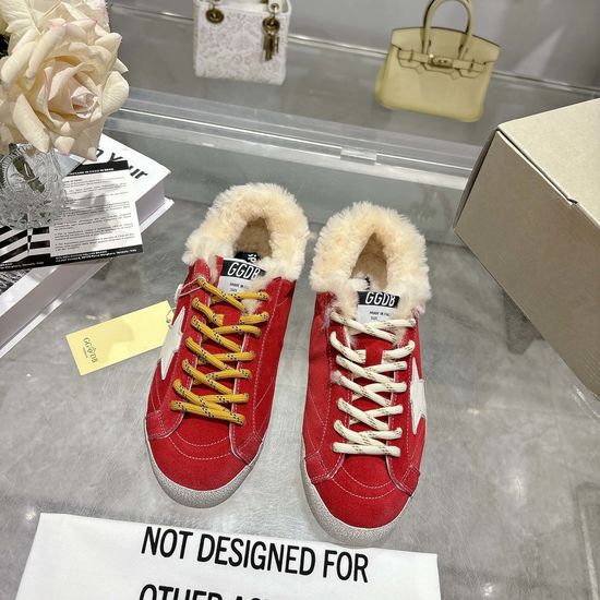 Golden Goose Fleece Lined Warm Non-slip Hidden Heel Casual Sneakers