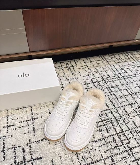 Alo Color Block Leather Platform Casual Comfortable Shoes