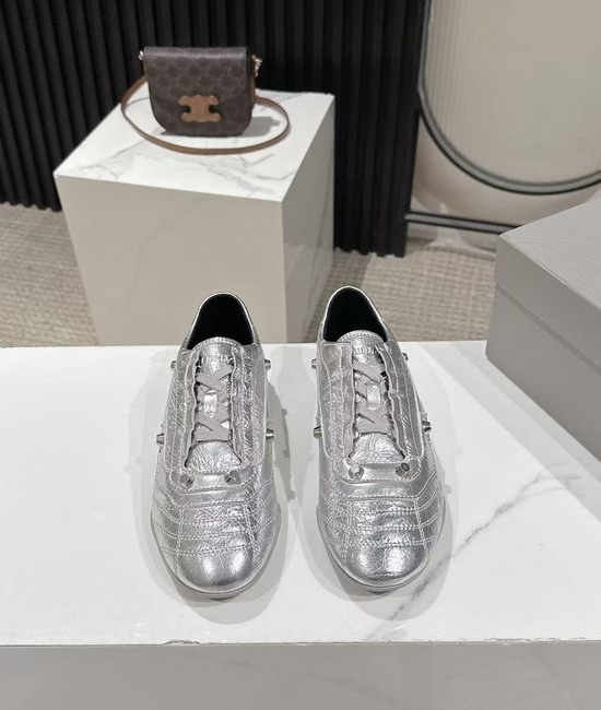 Balenciaga Slim-Sole Baseball Shoes with Double Logos