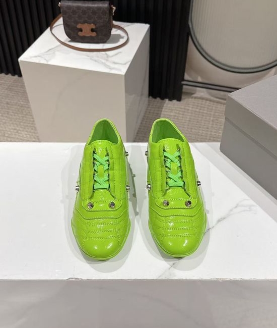 Balenciaga Slim-Sole Baseball Shoes with Double Logos