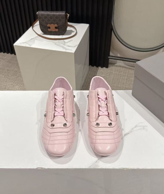 Balenciaga Slim-Sole Baseball Shoes with Double Logos