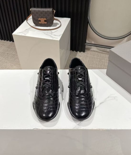 Balenciaga Slim-Sole Baseball Shoes with Double Logos