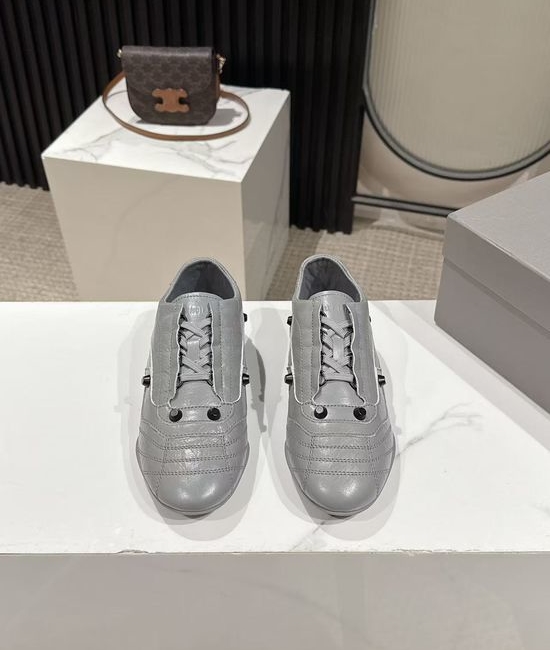 Balenciaga Slim-Sole Baseball Shoes with Double Logos