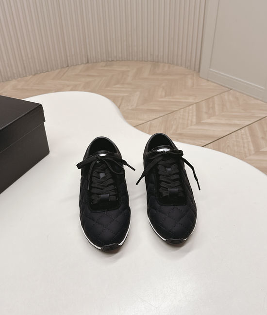 Chanel Quilted Suede Comfortable Casual Walking Shoes