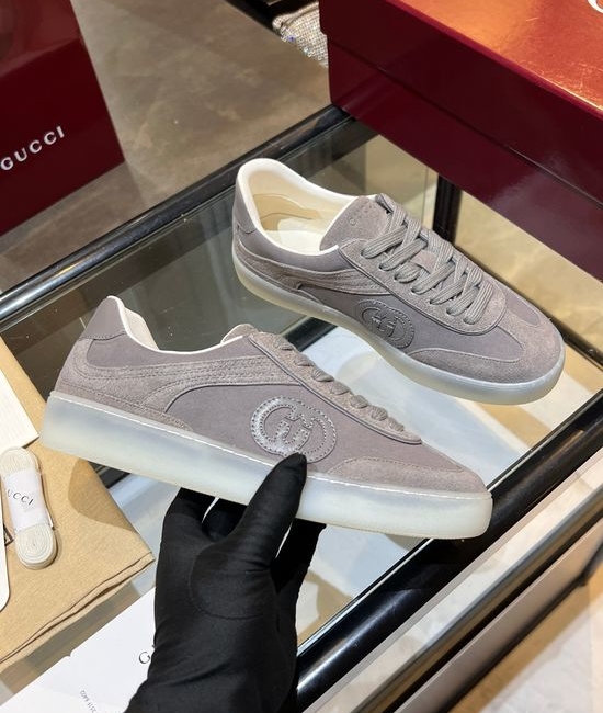Gucci Premium Retro Casual Training Sneakers Durable Suede Leather Upper