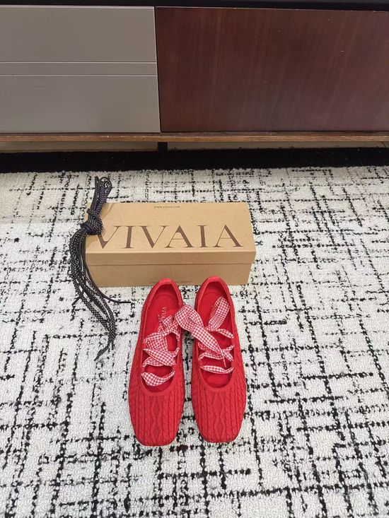 Valentino Soft Knit Mary Jane Flats Comfortable Breathable Casual Daily Shoes