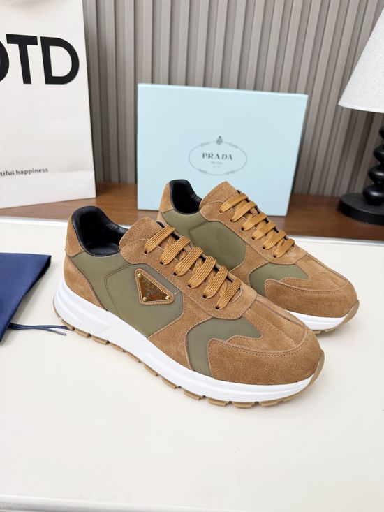 Prada Nylon Suede Non-slip Soft Comfortable Casual Shoes
