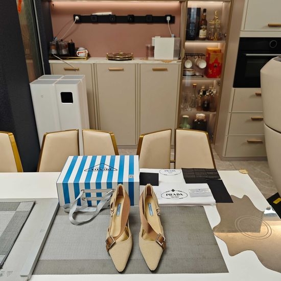 Prada Exclusive Design Shoes with Crystal Accents & Comfort