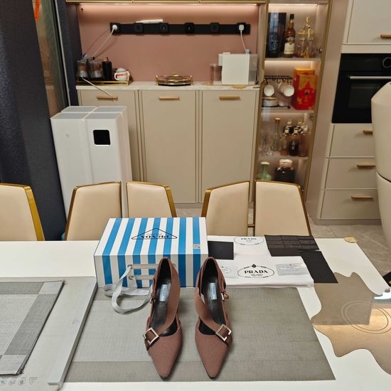 Prada Exclusive Design Shoes with Crystal Accents & Comfort
