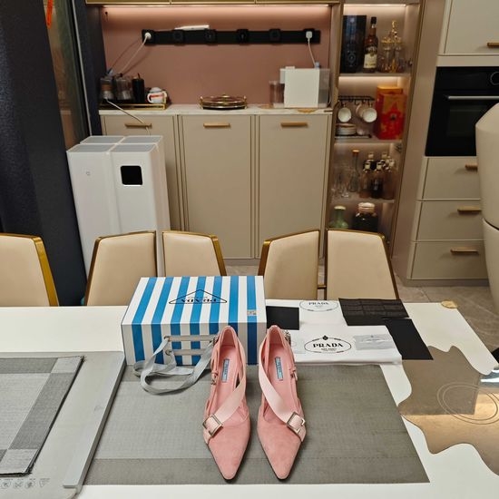 Prada Exclusive Design Shoes with Crystal Accents & Comfort