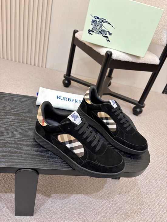 Burberry Classic Plaid Pattern Casual Comfortable Sneakers
