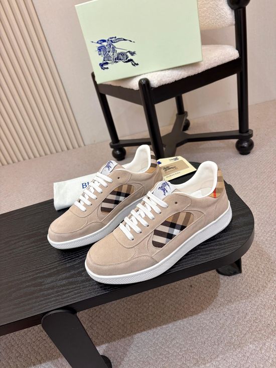 Burberry Classic Plaid Pattern Casual Comfortable Sneakers