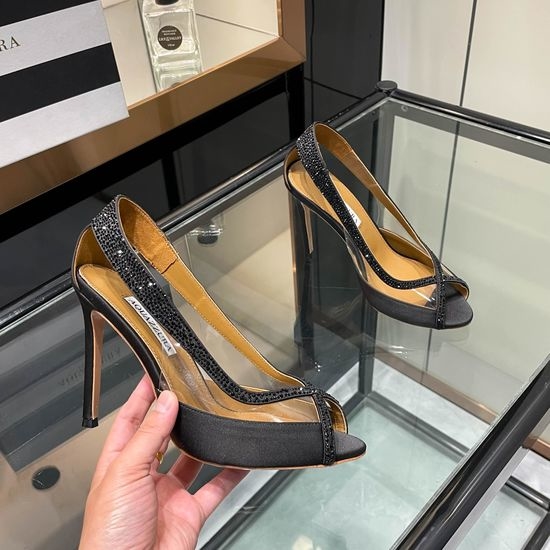 Aquazzura Rhinestone Decor High Heel Sandals Shiny Satin Upper Party Shoes