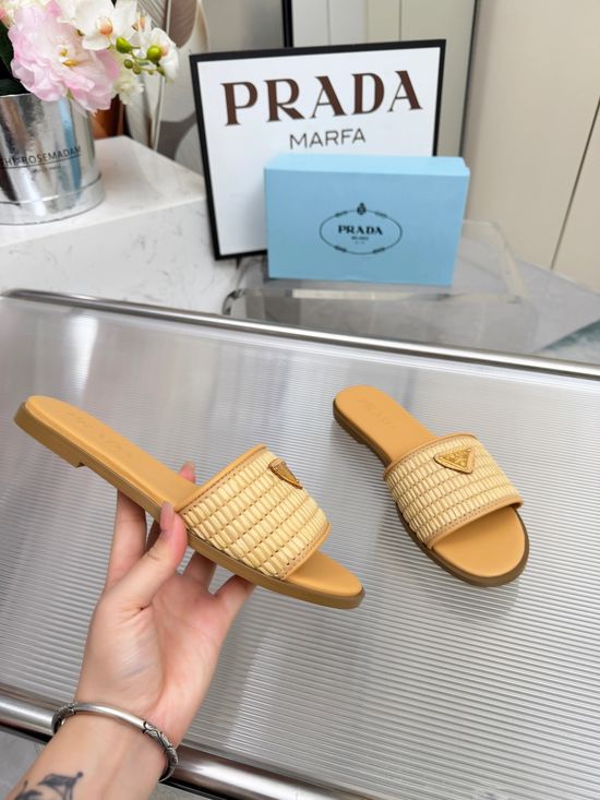 Prada Woven Fashion Casual Comfort Footwear