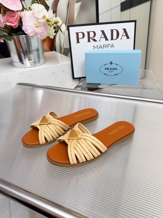Prada Woven Slip On Casual Comfort Shoes