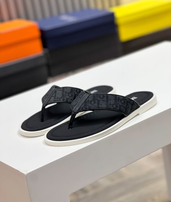 Christian Dior CD Premium Casual Slides Fine Craftsmanship Non-slip Sole