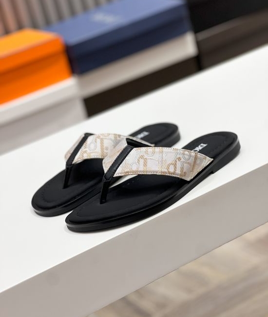 Christian Dior CD Premium Casual Slides Fine Craftsmanship Non-slip Sole