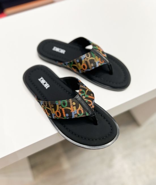 Christian Dior CD Premium Casual Slides Fine Craftsmanship Non-slip Sole