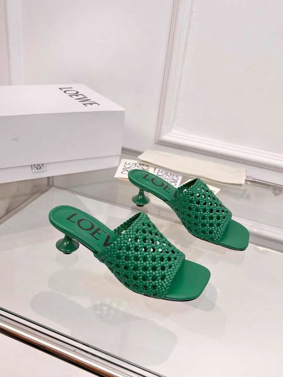 Loewe Premium Leather Soft Comfort Fashion Flat Shoes