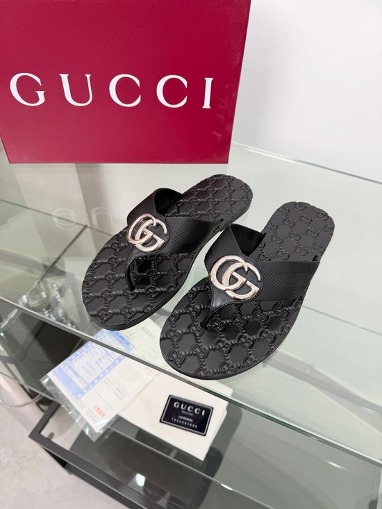 Gucci Premium Leather Upper Exquisite Buckle Classic Casual Shoes
