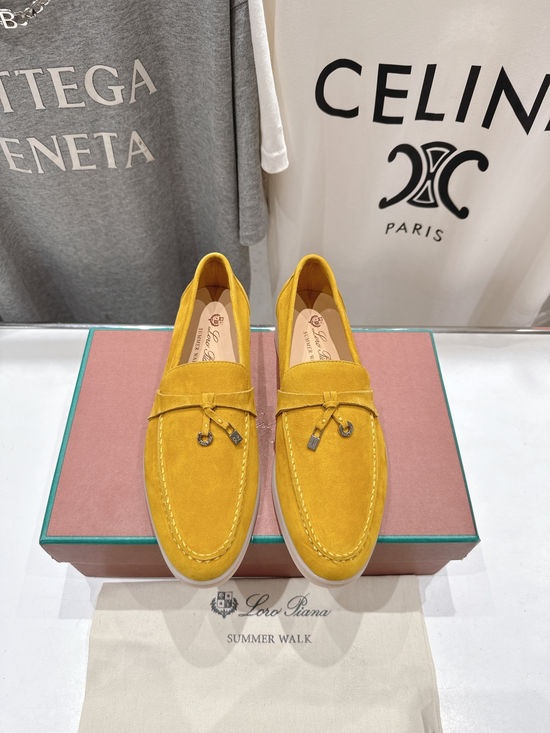 Loro Piana Classic Slip-on Suede Loafers Comfortable Lightweight Casual Shoes