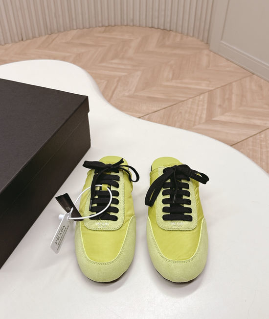Prada Mixed Material Slip On Casual Comfortable Flat Shoes