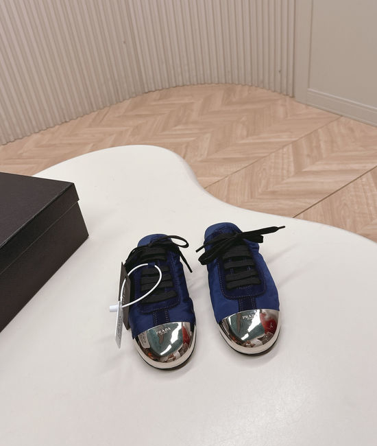 Prada Elegant Cap Toe Mary Jane Shoes Premium Leather Upper