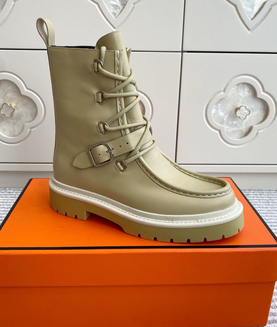 Hermes Slim-fit Knee-high Boots with Zipper Accent