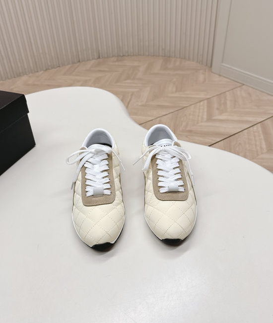 Chanel Quilted Suede Comfortable Casual Walking Shoes
