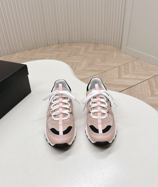 Chanel Suede Platform Casual Sneakers Comfortable Versatile Shoes