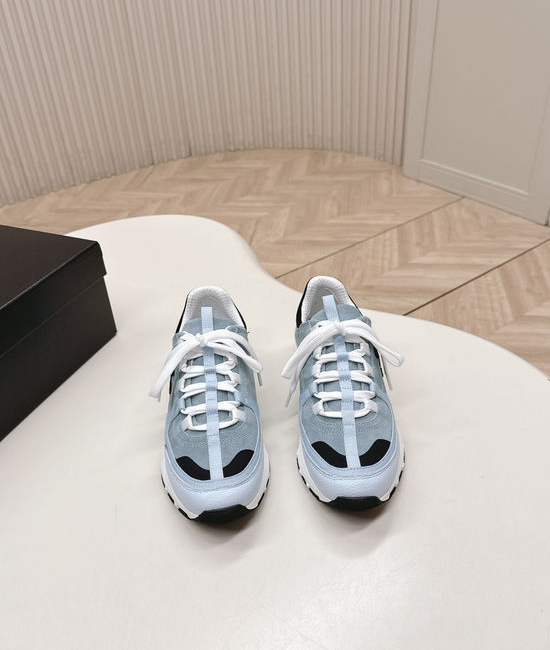 Chanel Suede Platform Casual Sneakers Comfortable Versatile Shoes