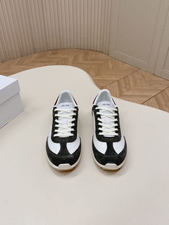Celine Comfortable Suede Fabric Casual Athletic Sneakers