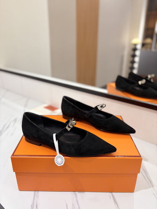 Hermes Premium Suede Leather Sole Comfortable Casual Shoes