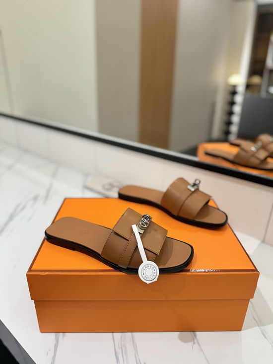 Hermes Genuine Cowhide Lined Sheepskin Comfortable Dress Shoes