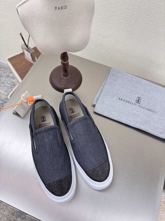 Brunello Cucinelli Classic Loafer Suede Soft Comfortable Casual Daily Shoes
