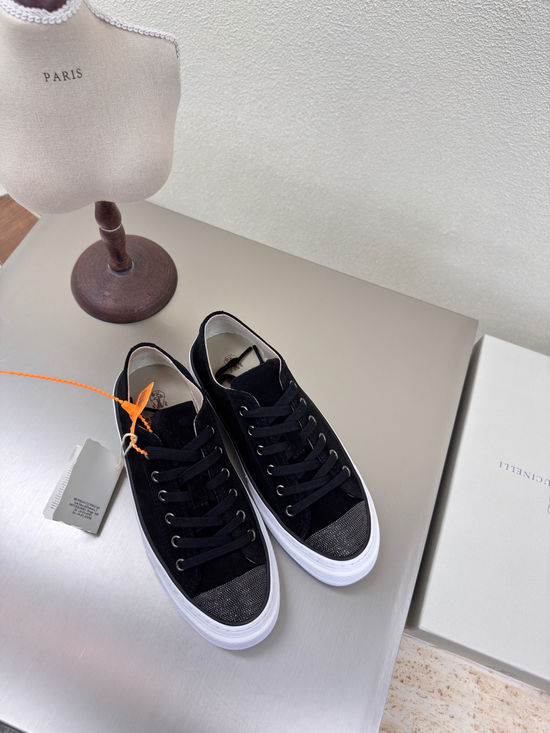 Brunello Cucinelli Gray Lace-up Suede Comfort Versatile Casual Shoes