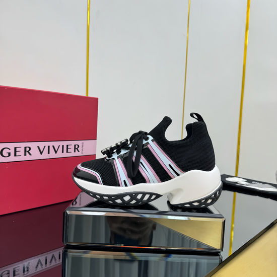 Vivienne Westhood Elegant Two-Tone Mesh Sneakers with Removable Crystal Accents