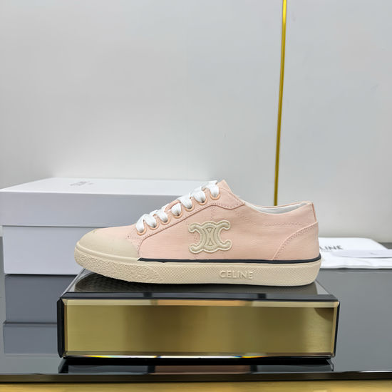 Celine Classic Canvas Shoes with Logo Emblem Non-slip Sole
